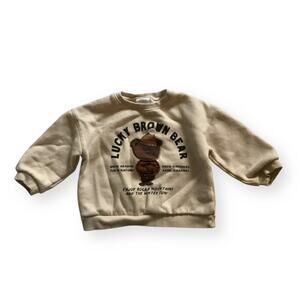 Zara Lucky Brown Bear sweatshirt